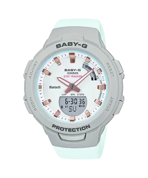 Casio Baby-G Bluetooth¶ô¶¸ Grey Resin Band Watch BSAB100MC-8A BSA-B100MC-8A