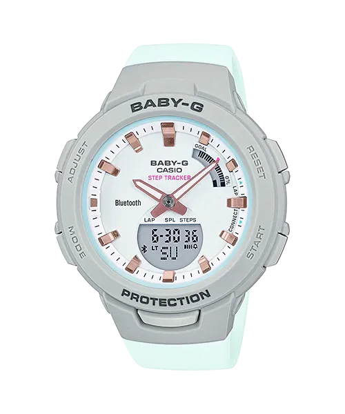 Casio Baby-G Bluetooth¶ô¶¸ Grey Resin Band Watch BSAB100MC-8A BSA-B100MC-8A