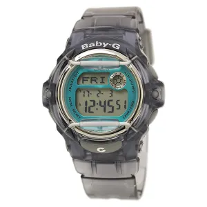 Casio Unisex Gray Dial Resin Band Baby G Shock Quartz Watch - BG-169R-8BCR