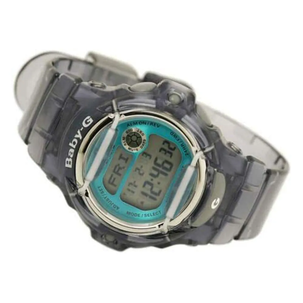 Casio Unisex Gray Dial Resin Band Baby G Shock Quartz Watch - BG-169R-8BCR