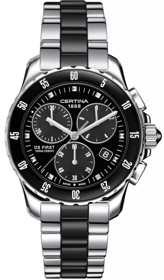 Certina Watch DS First Lady Ceramic Chrono Quartz