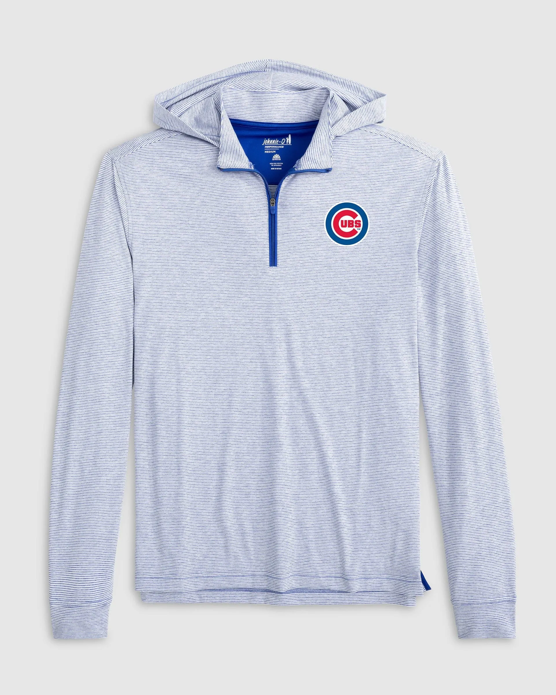 Chicago Cubs Hybrid Performance 1/4 Zip Hoodie