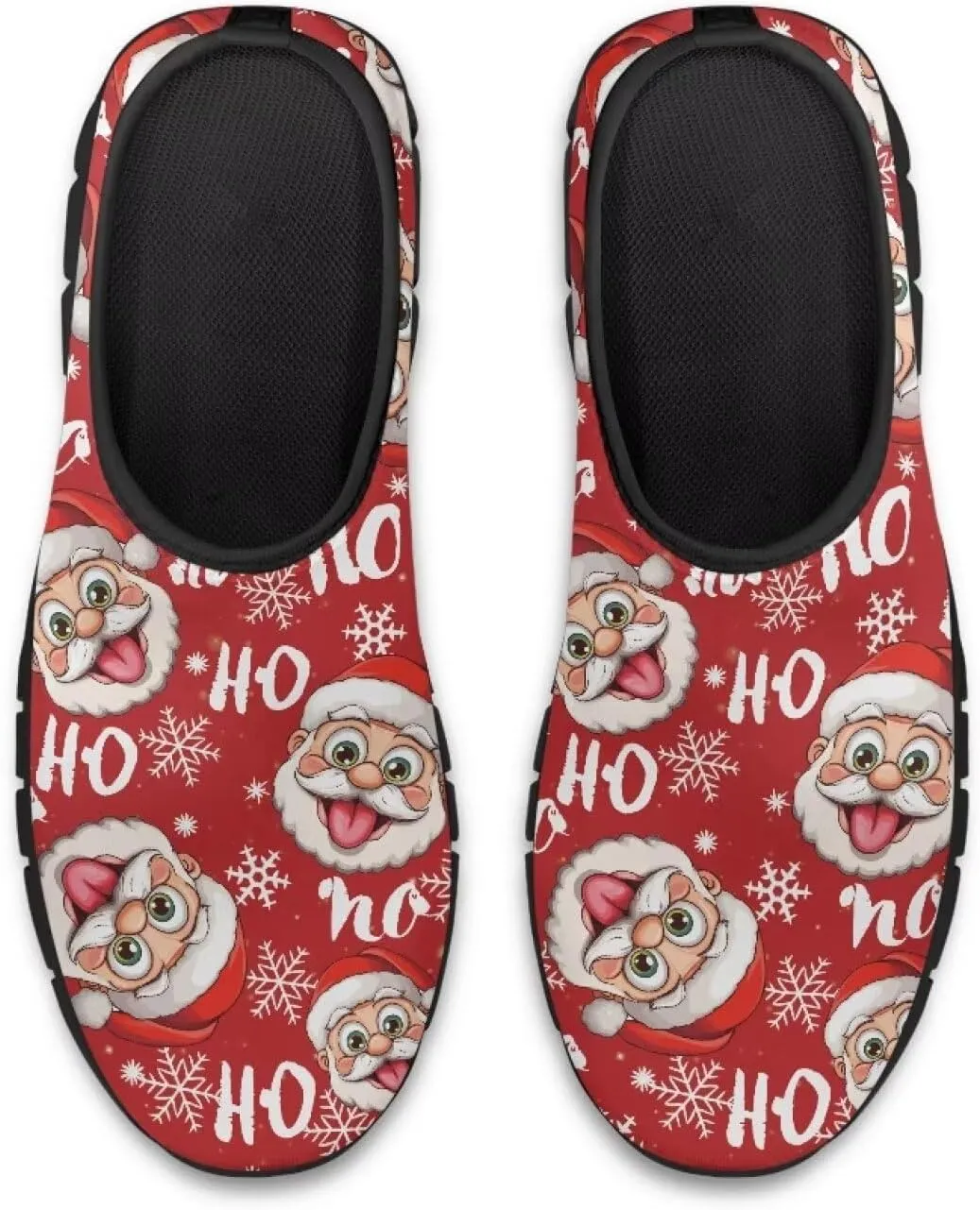 Christmas Sneakers for Women Casual Slip On Cozy Low Top Sneakers Lightweight Non-Slip Holiday Walking Shoes for Teen Girls US 5.5-11.5
