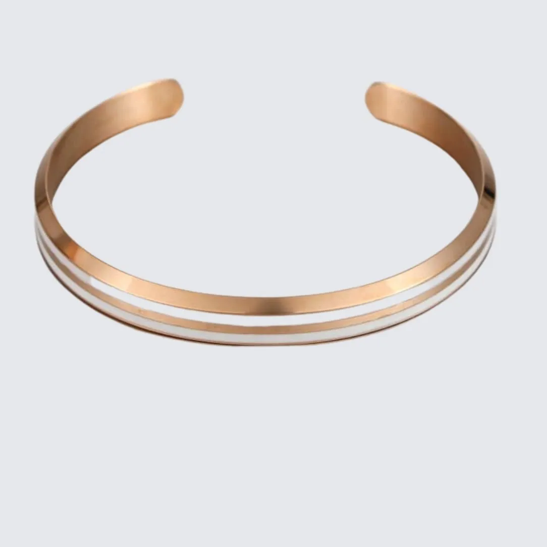 Classic Bracelet - Rose Gold & White