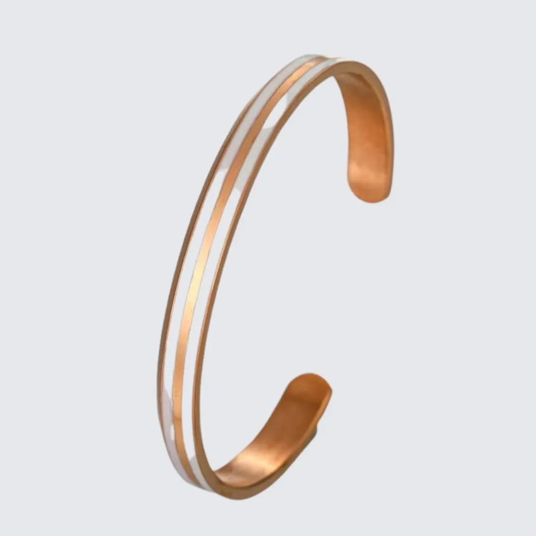 Classic Bracelet - Rose Gold & White