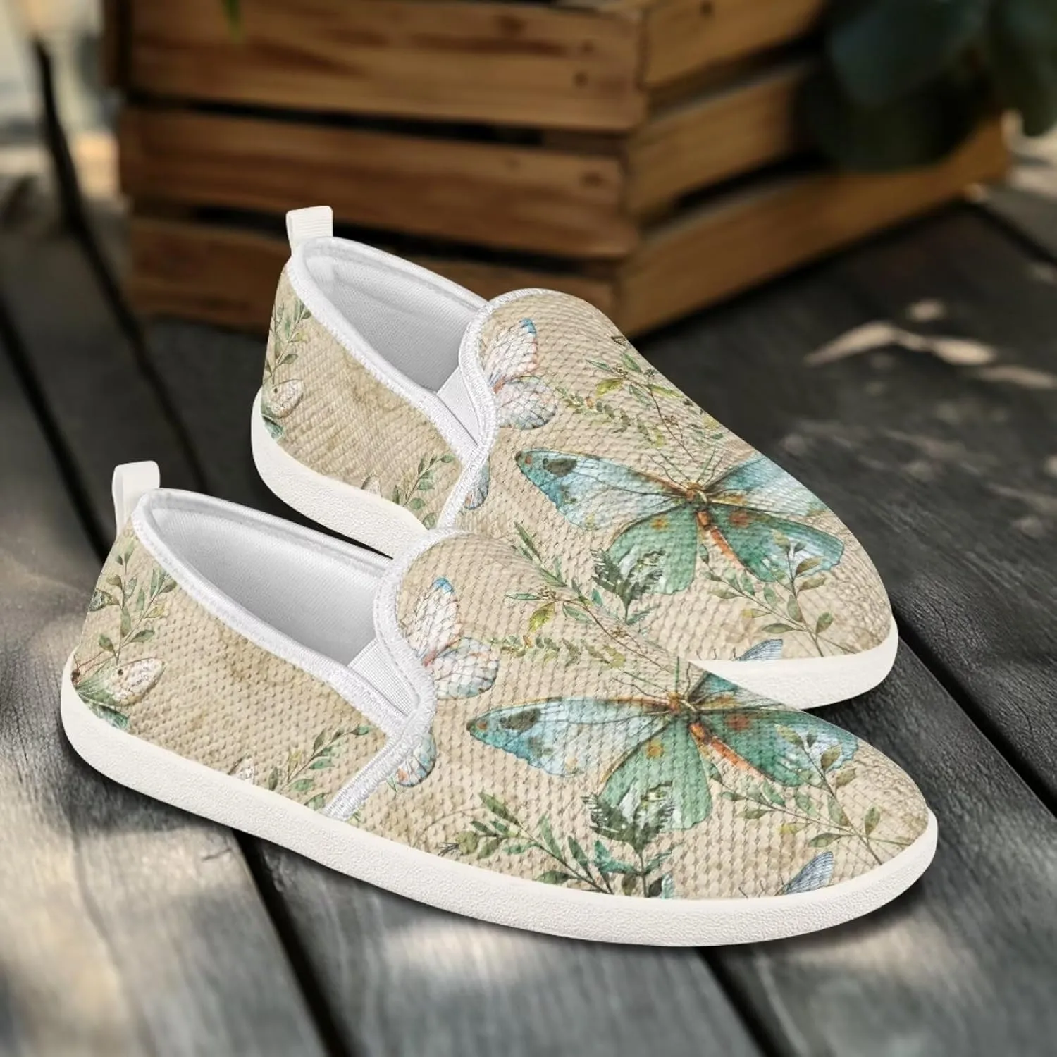 Comfy Walking Shoes for Women Slip On Casual Hand Free Flats Mesh Sneaker Breathable Gym Workout Running Dressy Wide Width Size 5.5-10.5