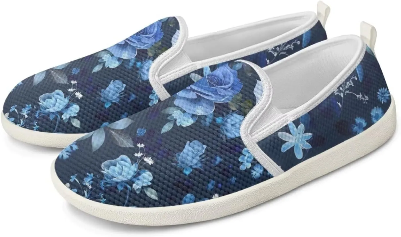 Comfy Walking Shoes for Women Slip On Casual Hand Free Flats Mesh Sneaker Breathable Gym Workout Running Dressy Wide Width Size 5.5-10.5