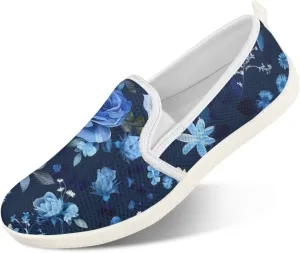 Comfy Walking Shoes for Women Slip On Casual Hand Free Flats Mesh Sneaker Breathable Gym Workout Running Dressy Wide Width Size 5.5-10.5