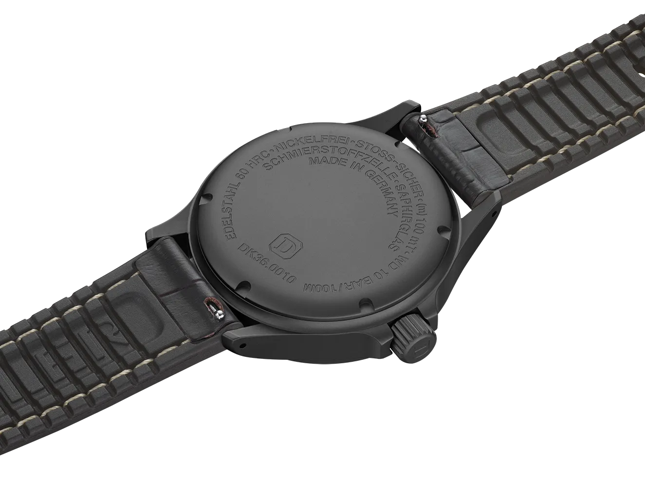 Damasko Watch DK36 Black Leather Pin