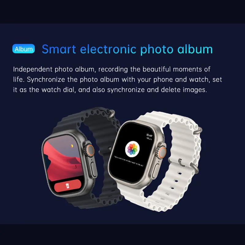 DaTeoy GS Ultra 2 Smart Watch, 2.13" AMOLED Display, OS 10, AOD, ChatGPT, GPS Track, IP68 Waterproof, Blood Pressure, Heart Rate, Sleep Monitor