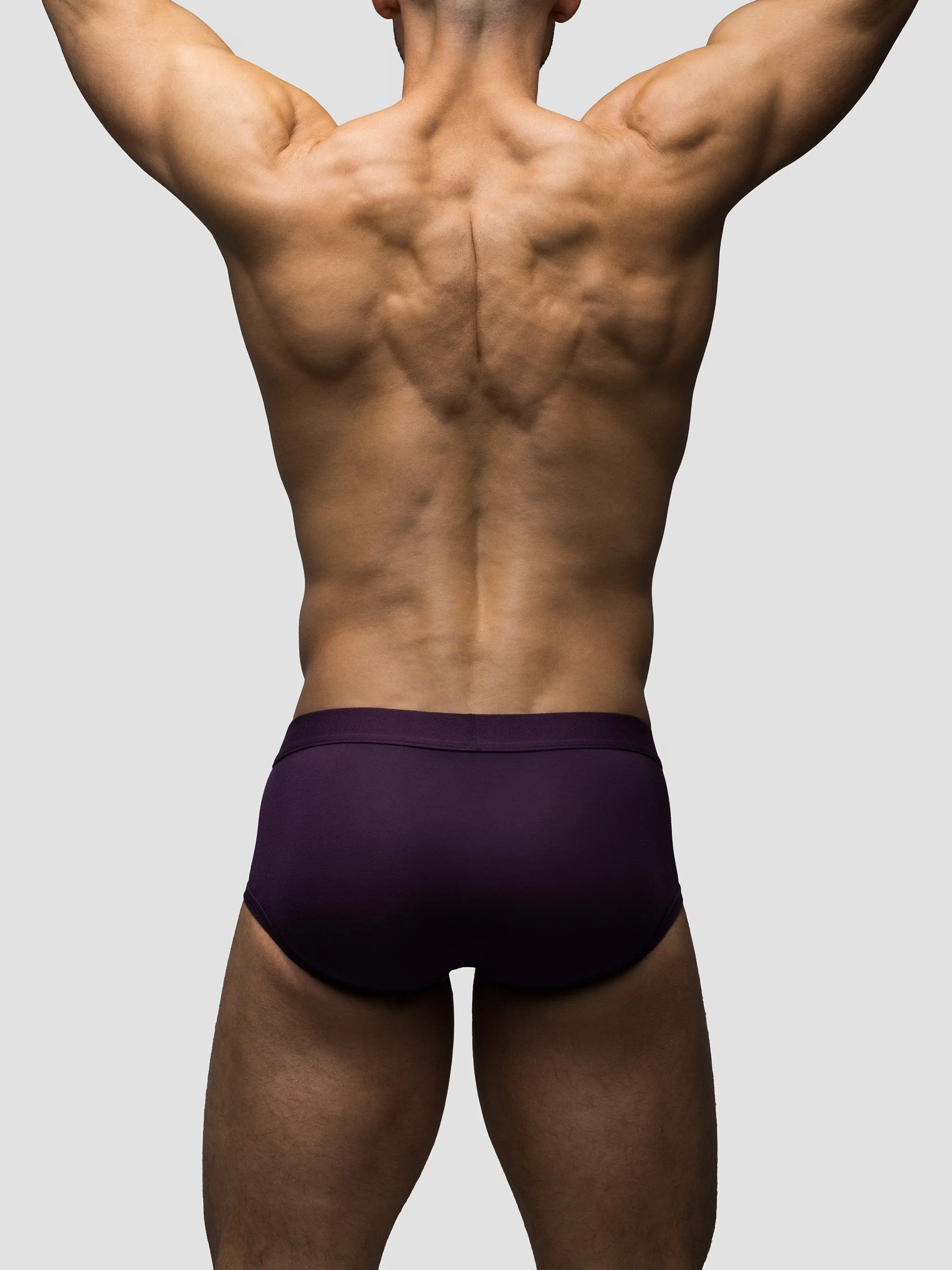 Deep Purple Mid-Rise Brief