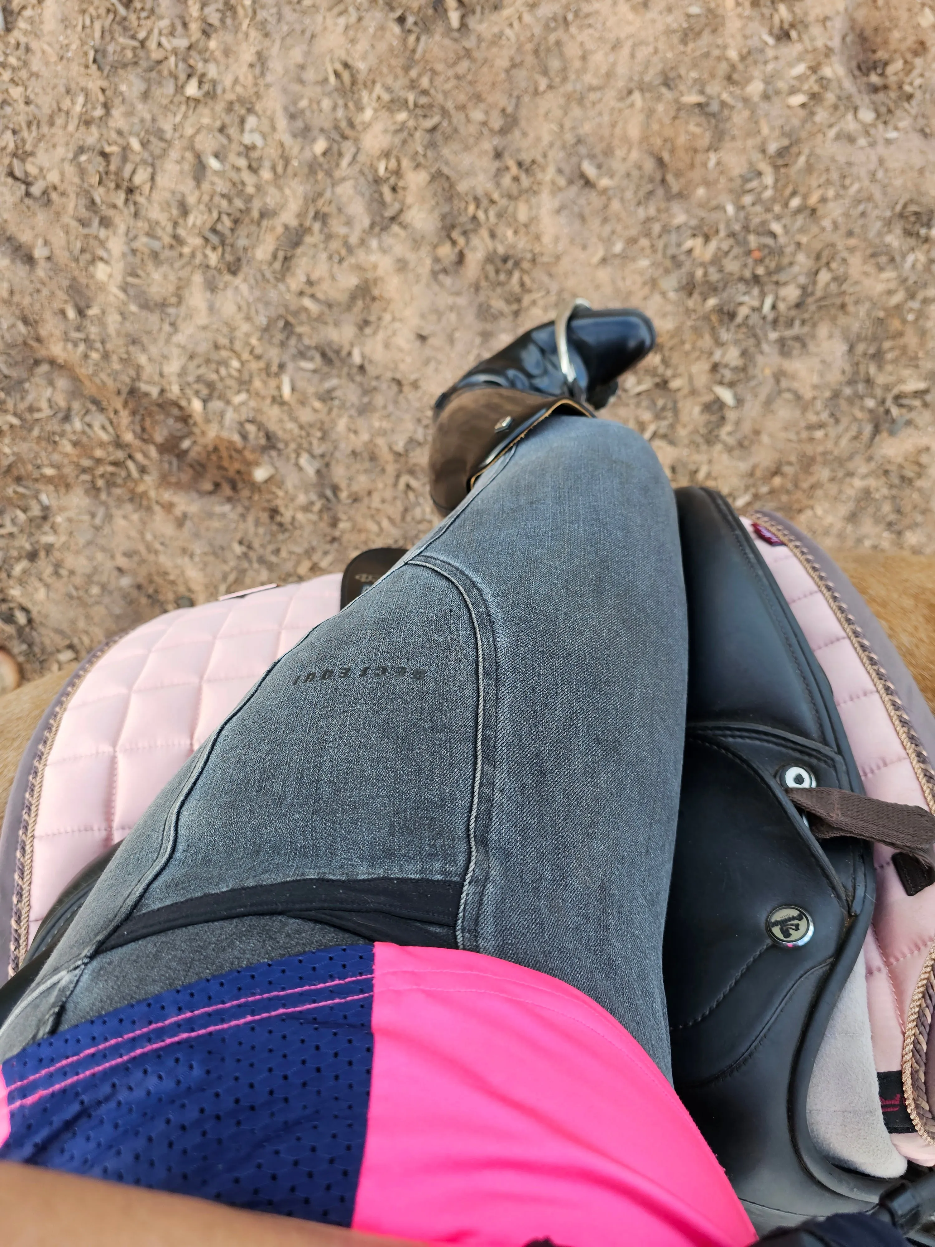 Denim Hybrid Breeches - Medusa No Grip LONG Length