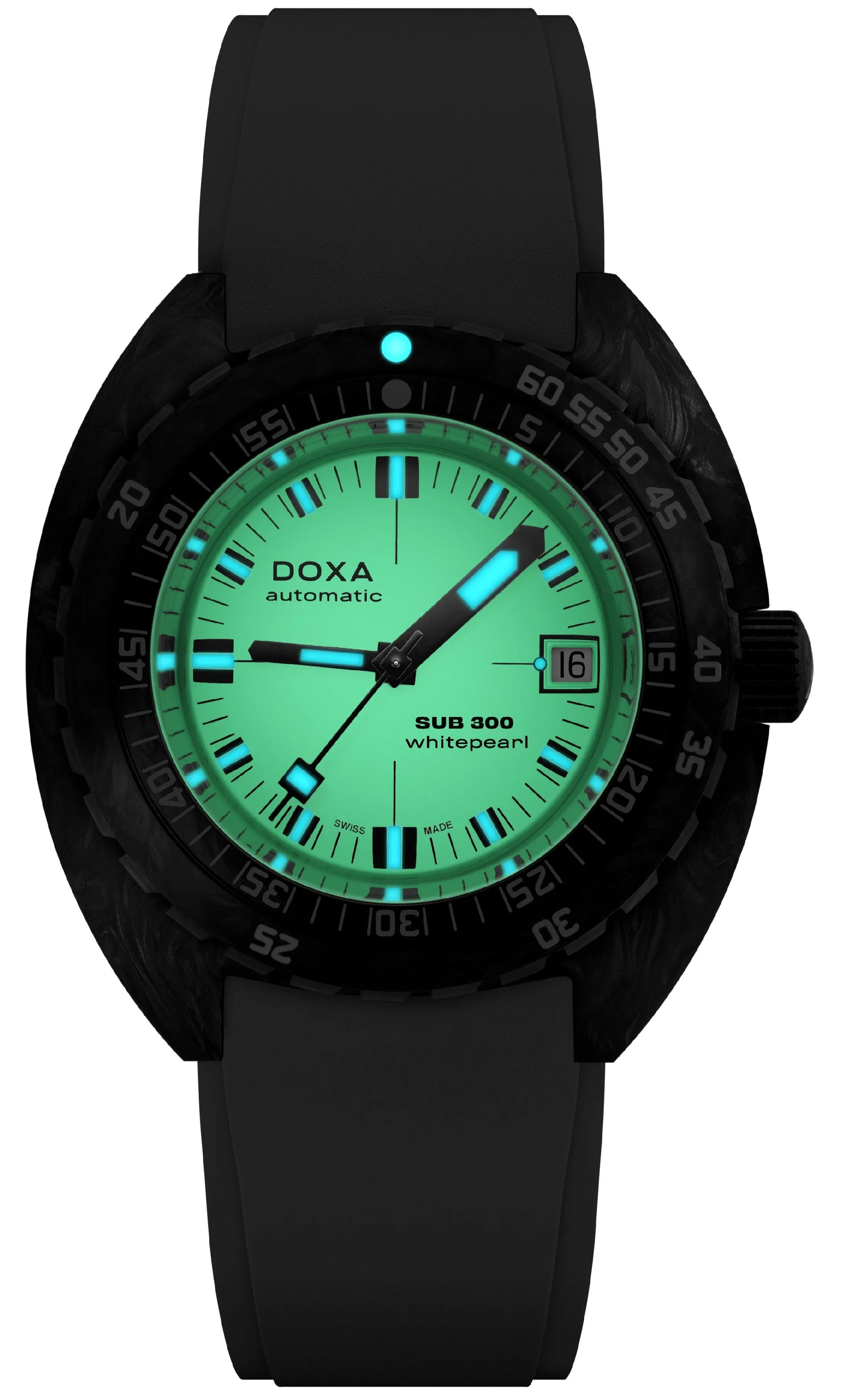 Doxa SUB 300 Whitepearl Carbon
