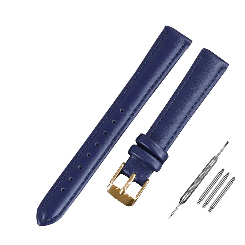 Durable Genuine Leather Watch Strap (10mm, 12mm, 14mm, 16mm, 18mm)