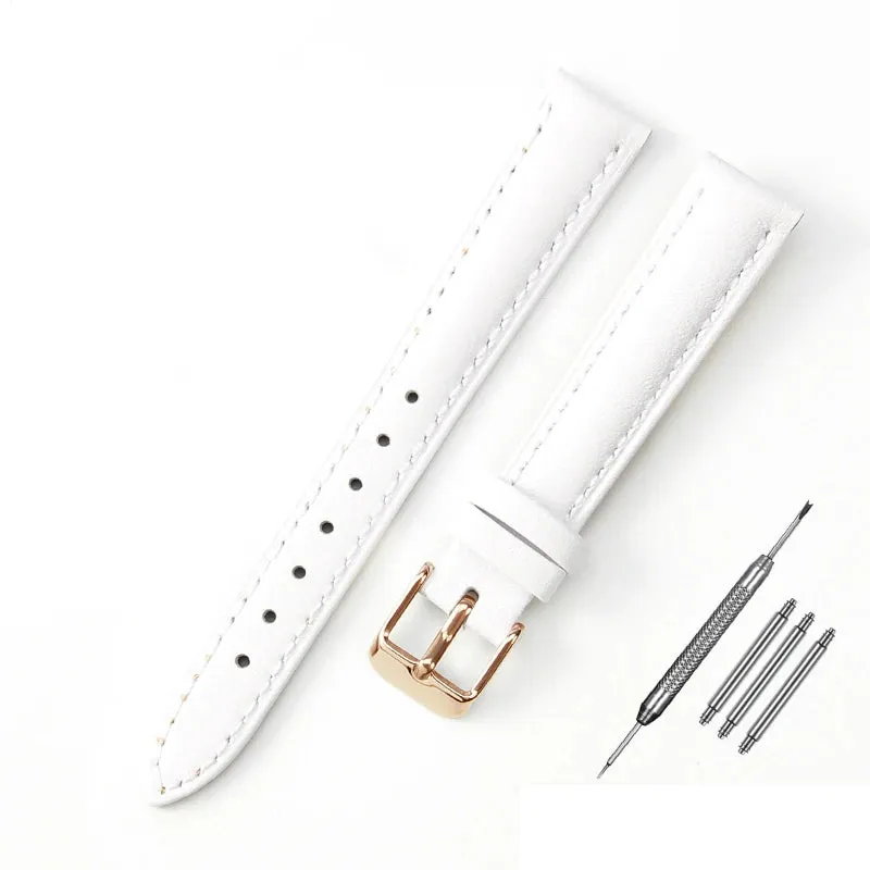 Durable Genuine Leather Watch Strap (10mm, 12mm, 14mm, 16mm, 18mm)
