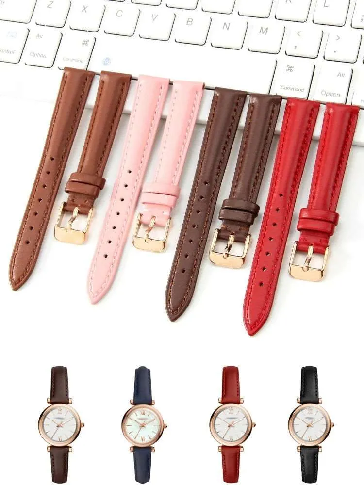 Durable Genuine Leather Watch Strap (10mm, 12mm, 14mm, 16mm, 18mm)