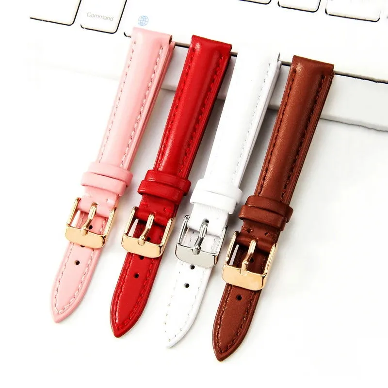 Durable Genuine Leather Watch Strap (10mm, 12mm, 14mm, 16mm, 18mm)
