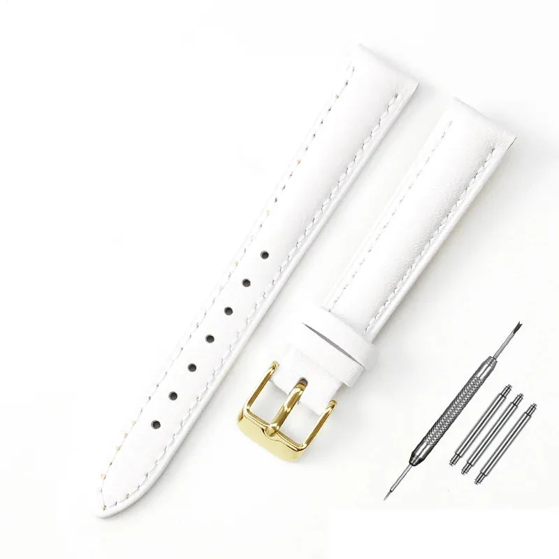 Durable Genuine Leather Watch Strap (10mm, 12mm, 14mm, 16mm, 18mm)