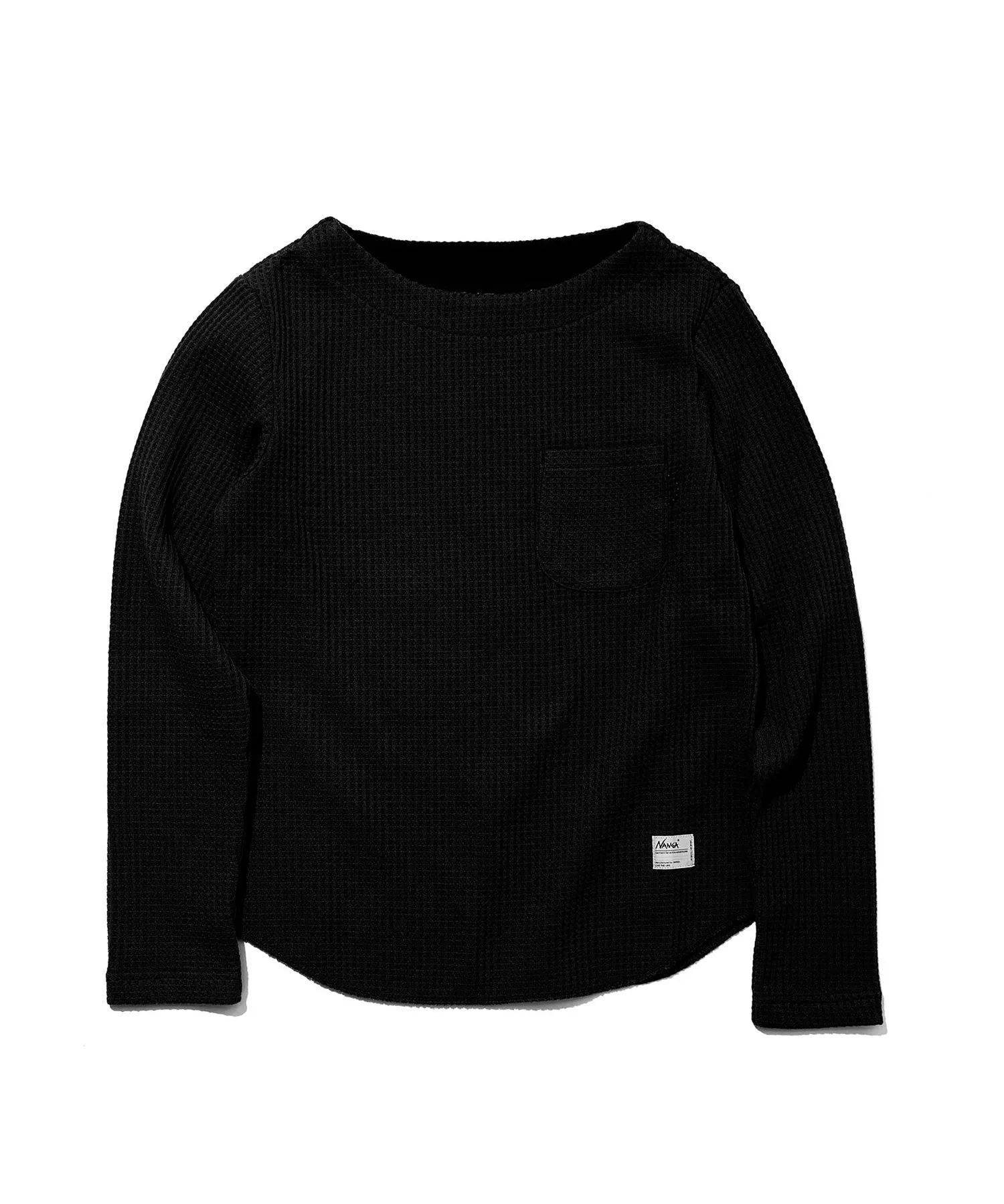 ECO HYBRID WAFFLE B.NECK L/S TEE W(WOMEN)