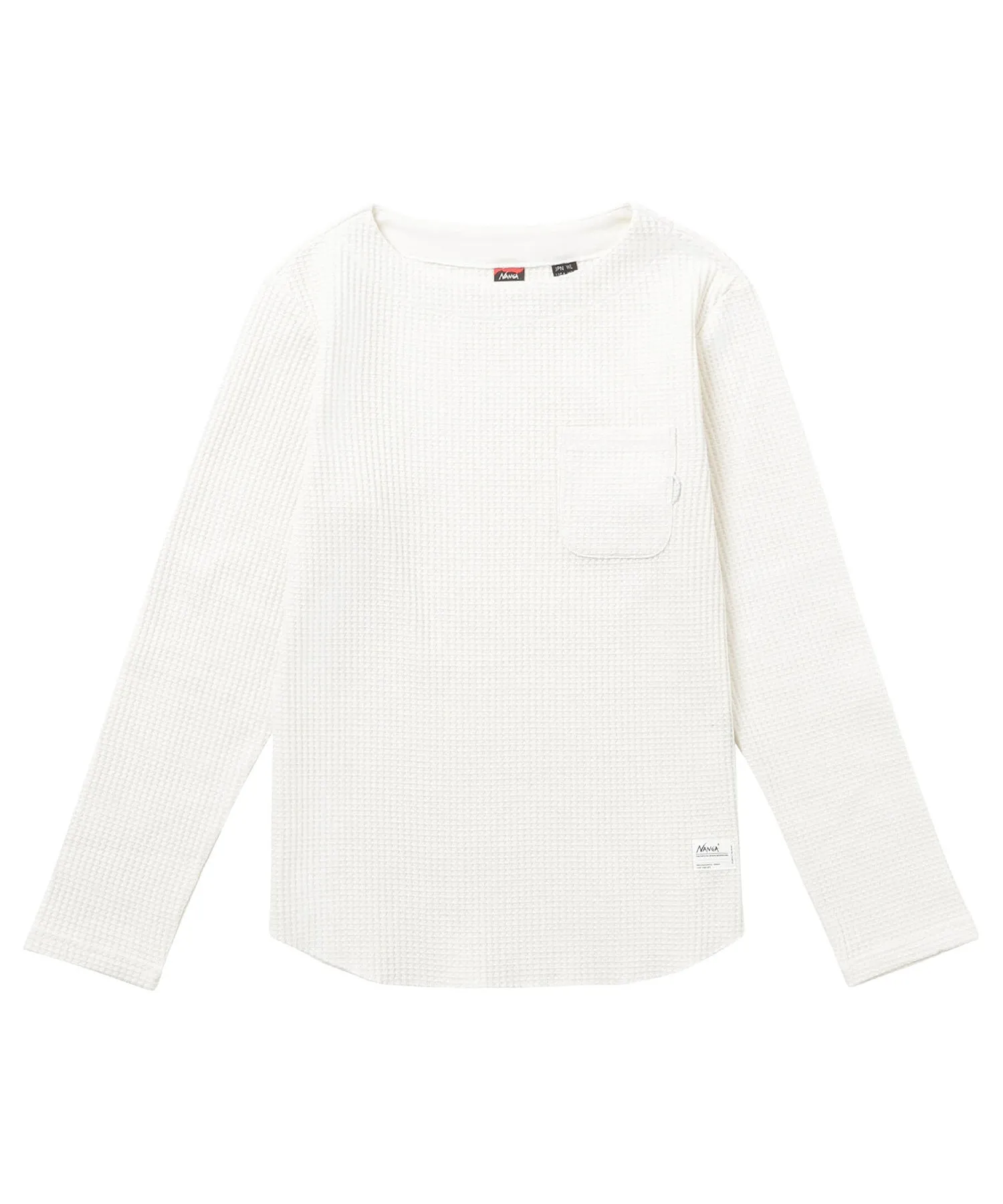 ECO HYBRID WAFFLE B.NECK L/S TEE W(WOMEN)