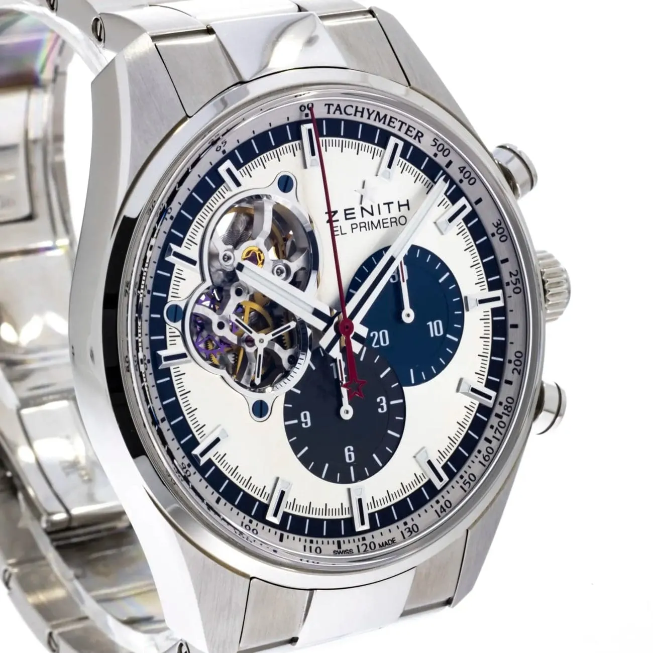 El Primero Chronomaster Open Heart in Stainless Steel.
