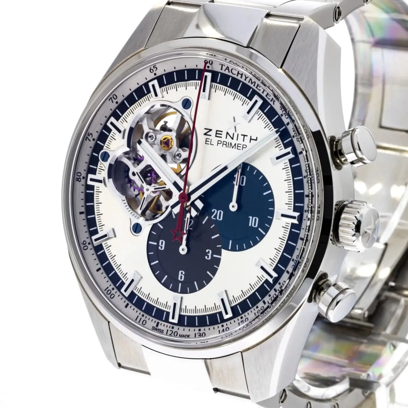 El Primero Chronomaster Open Heart in Stainless Steel.