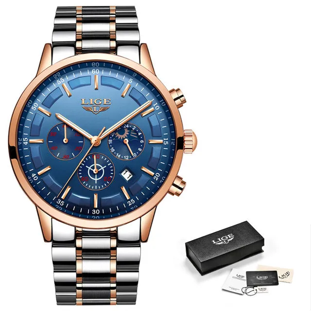 Fashion Sport Quartz Mens Watches - Luxury Business Waterproof Watch Relogio Masculino