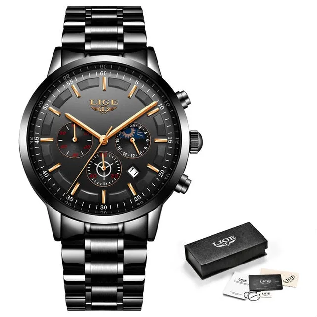 Fashion Sport Quartz Mens Watches - Luxury Business Waterproof Watch Relogio Masculino