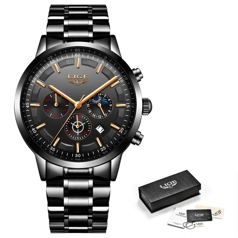 Fashion Sport Quartz Mens Watches - Luxury Business Waterproof Watch Relogio Masculino