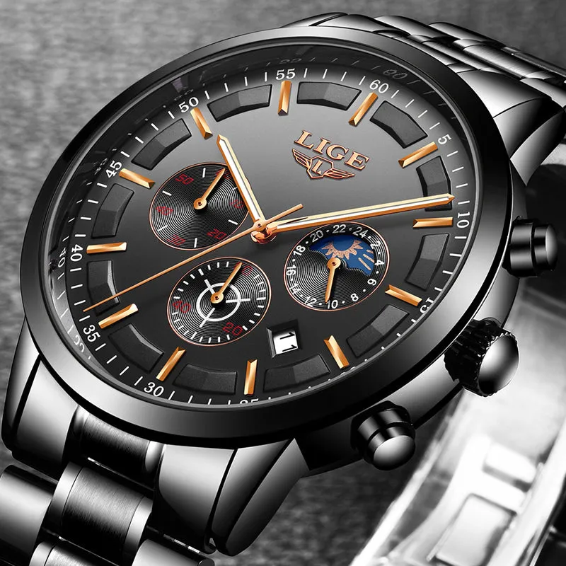 Fashion Sport Quartz Mens Watches - Luxury Business Waterproof Watch Relogio Masculino
