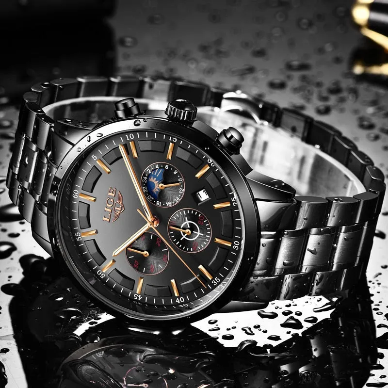 Fashion Sport Quartz Mens Watches - Luxury Business Waterproof Watch Relogio Masculino