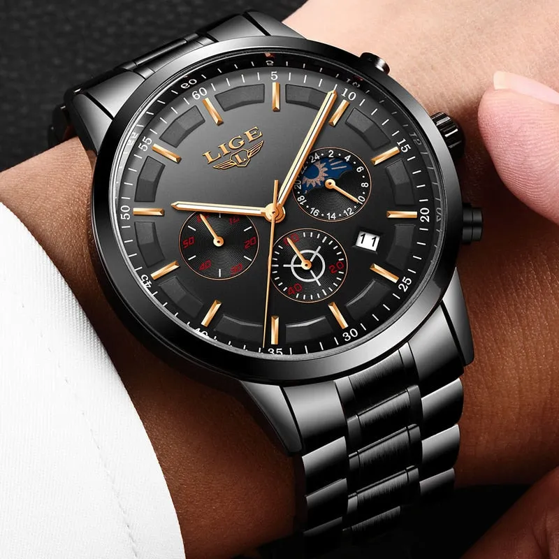 Fashion Sport Quartz Mens Watches - Luxury Business Waterproof Watch Relogio Masculino