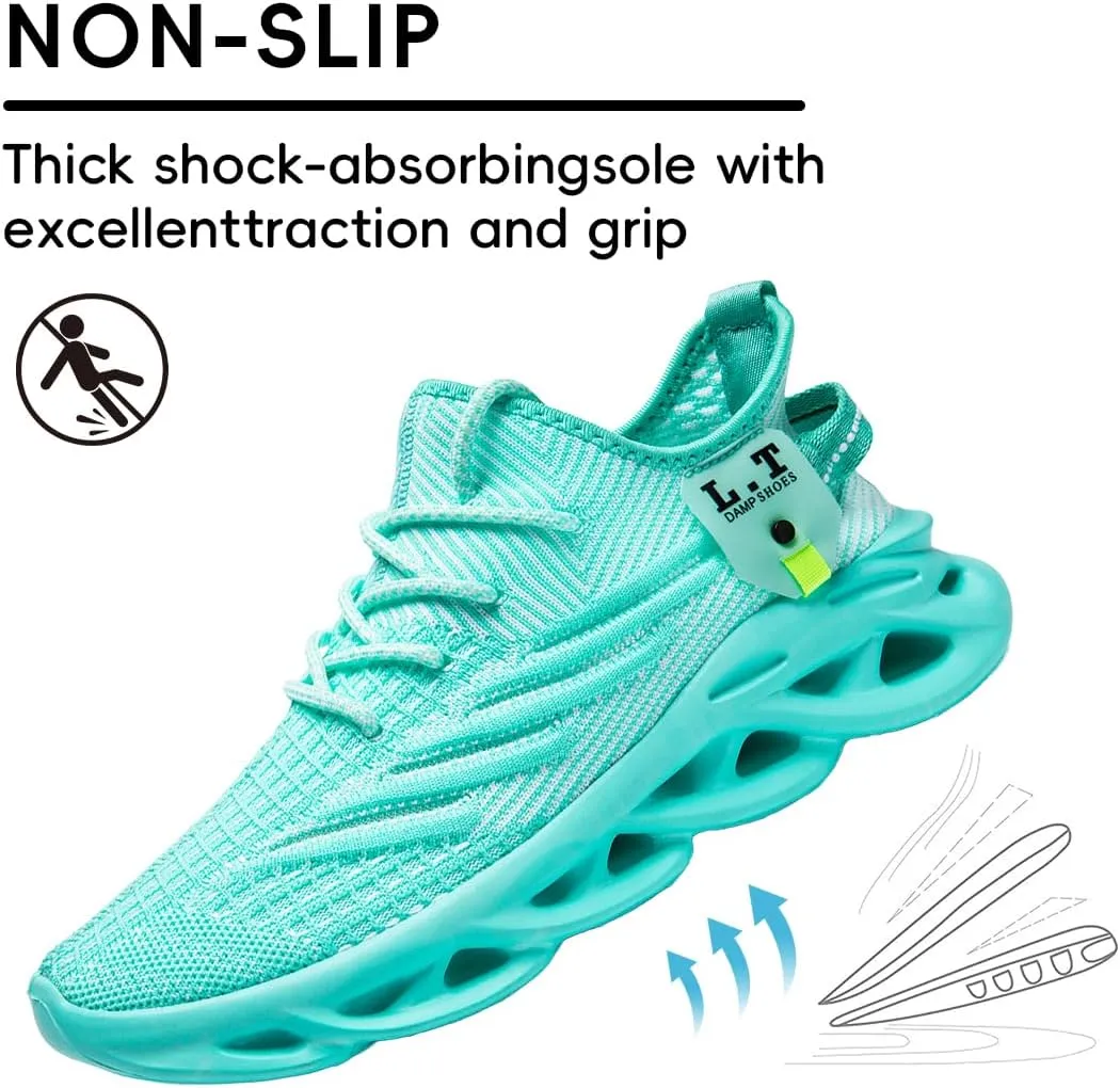 FUJEAK Mens Running Walking Tennis Shoes Mens Casual Fashion Gym Hiking Shoes for Men Sneakers Work Breathable Comfortable Lightweight