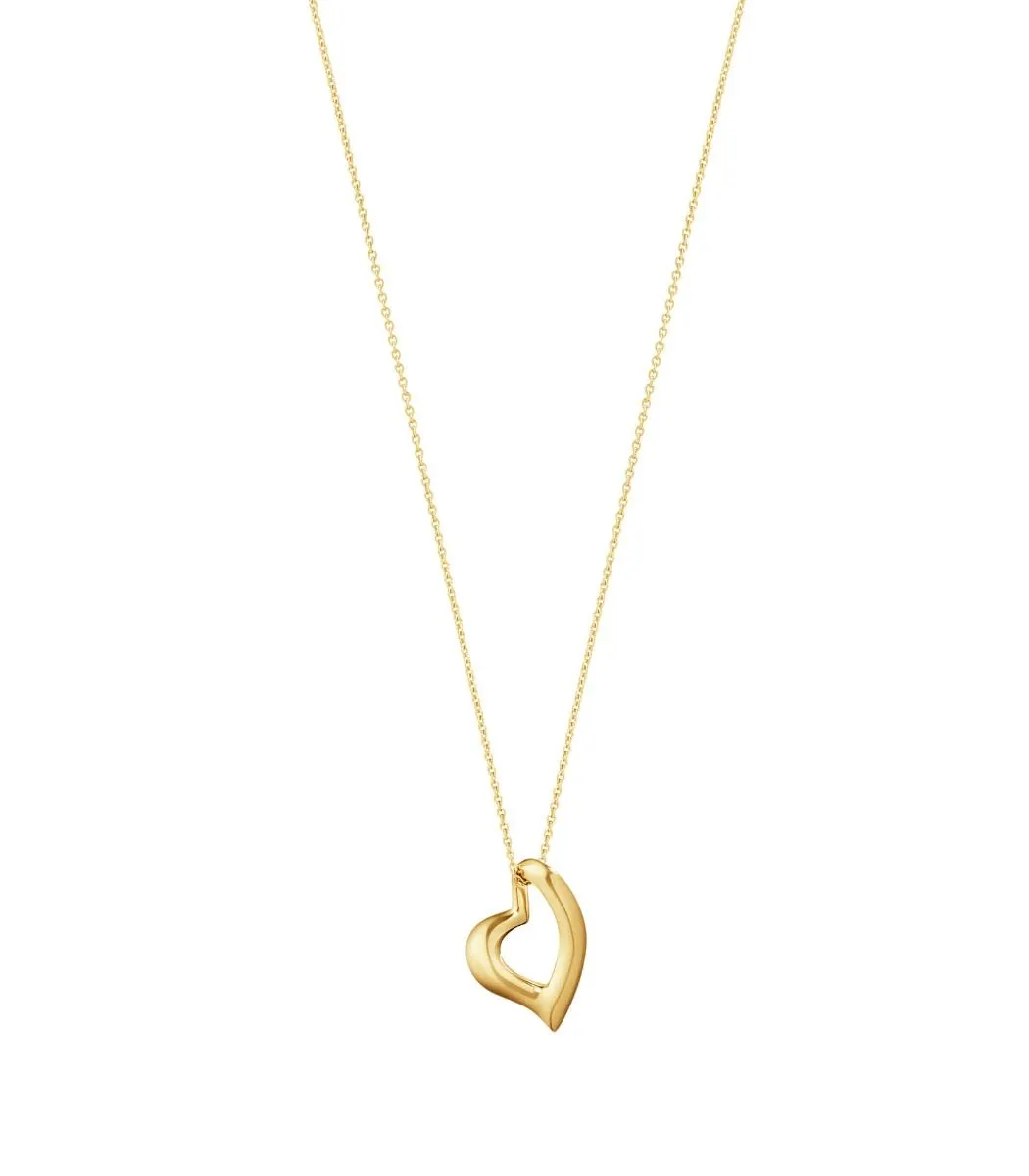 Georg Jensen 18ct Yellow Gold Heart Necklace