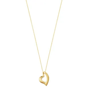 Georg Jensen 18ct Yellow Gold Heart Necklace