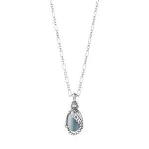 Georg Jensen Silver Blue Quartz Heritage Necklace