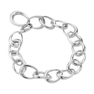 Georg Jensen Silver Offspring Bracelet - Size Medium/Large