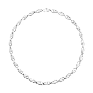 Georg Jensen Silver Reflect Necklace - Medium