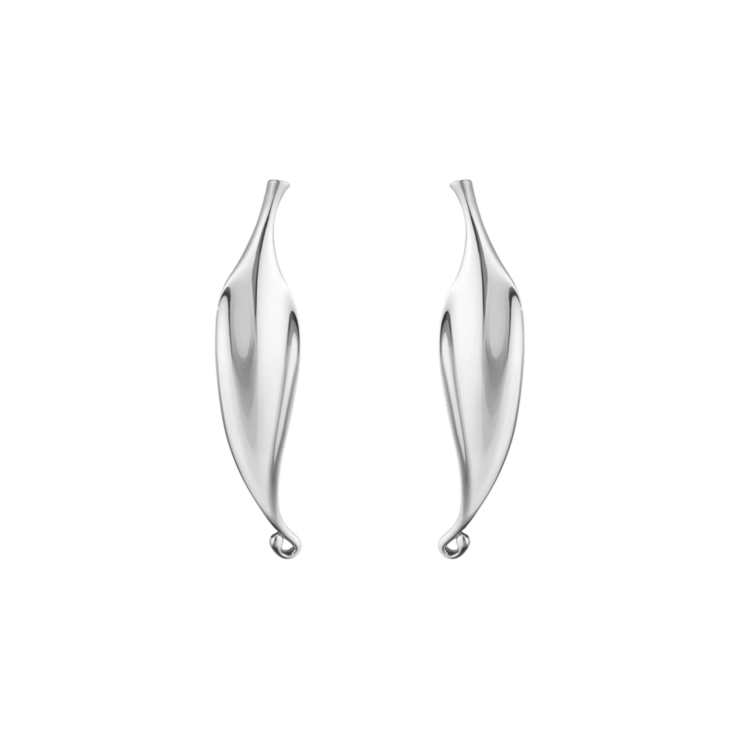 Georg Jensen Silver Vivianna Torun Hook Earrings