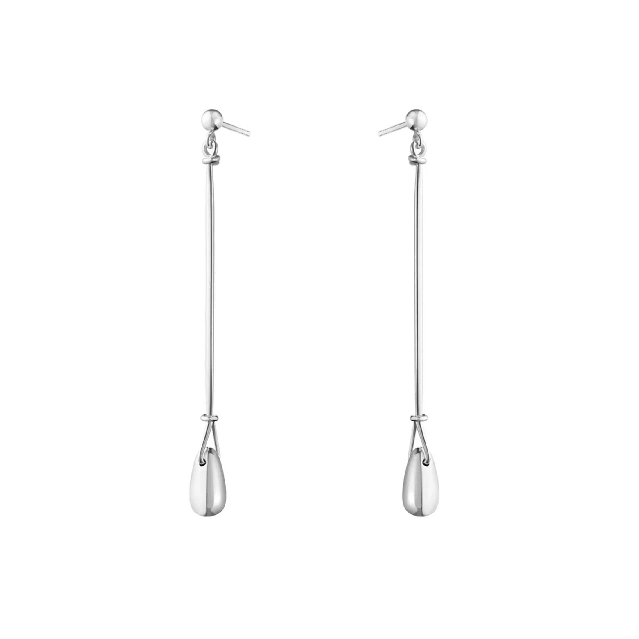 Georg Jensen Silver Vivianna Torun Long Drop Earrings