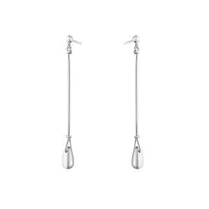 Georg Jensen Silver Vivianna Torun Long Drop Earrings