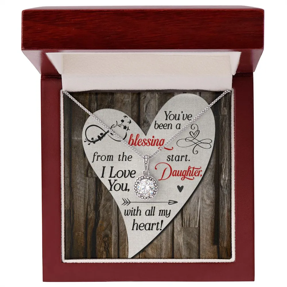 Gift to Daughter Necklace Gift Cubic Zirconia Silver Jewelry