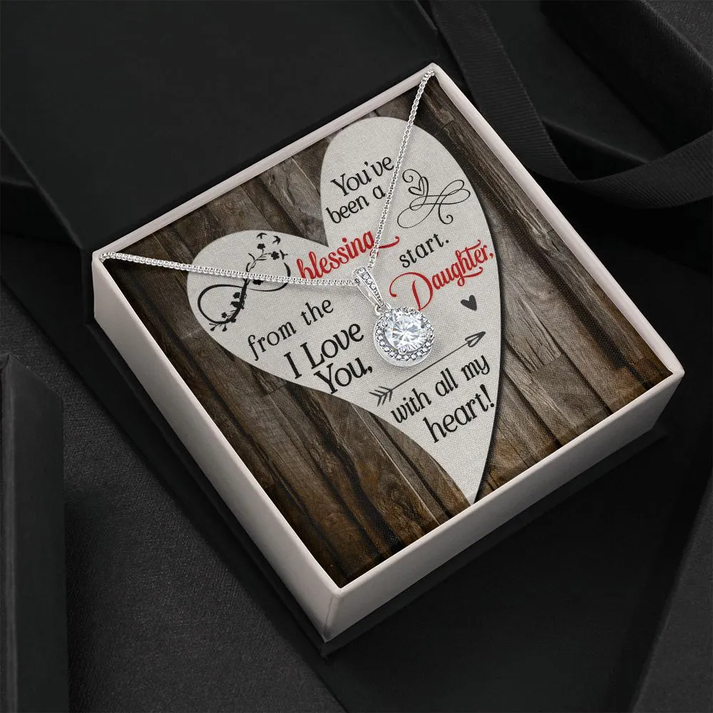 Gift to Daughter Necklace Gift Cubic Zirconia Silver Jewelry
