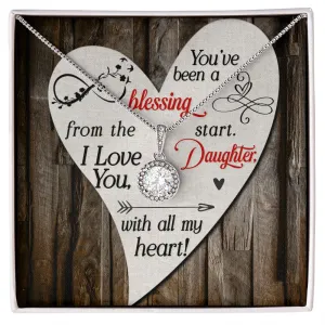 Gift to Daughter Necklace Gift Cubic Zirconia Silver Jewelry