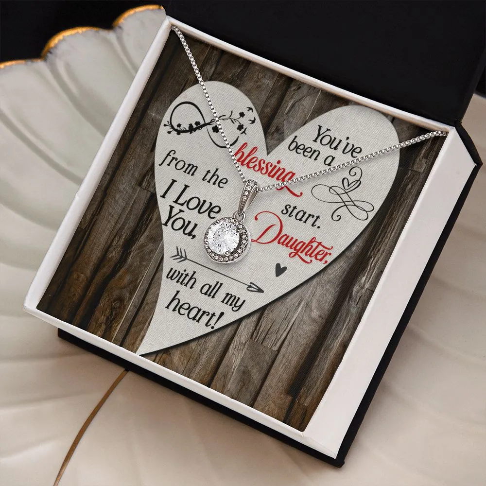 Gift to Daughter Necklace Gift Cubic Zirconia Silver Jewelry