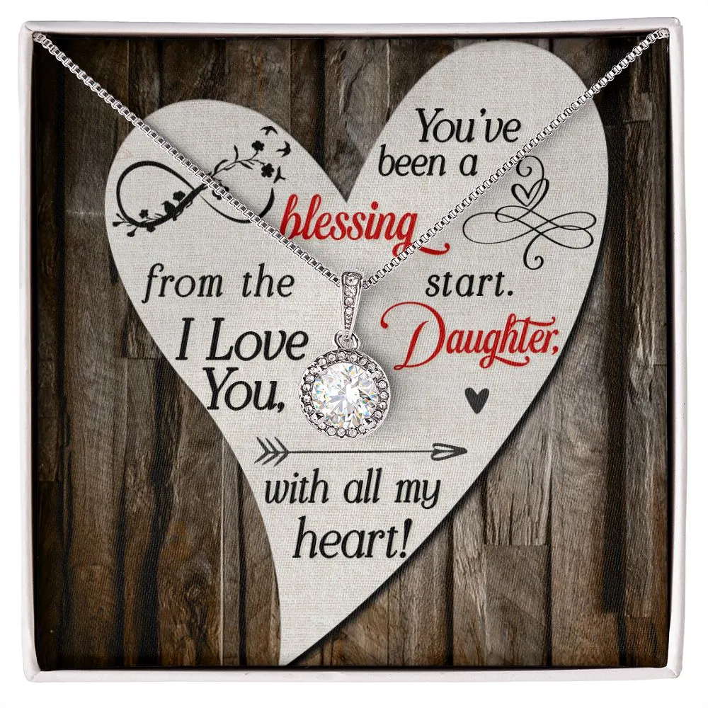 Gift to Daughter Necklace Gift Cubic Zirconia Silver Jewelry