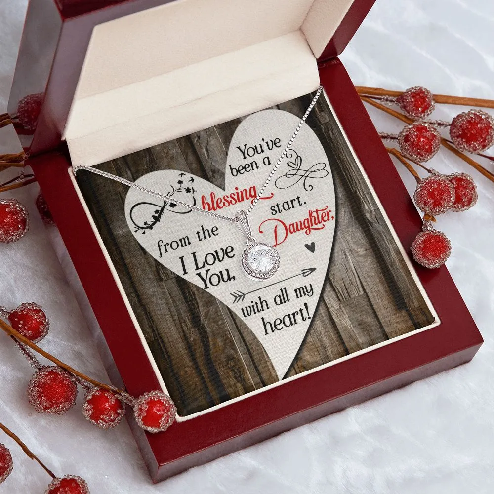 Gift to Daughter Necklace Gift Cubic Zirconia Silver Jewelry