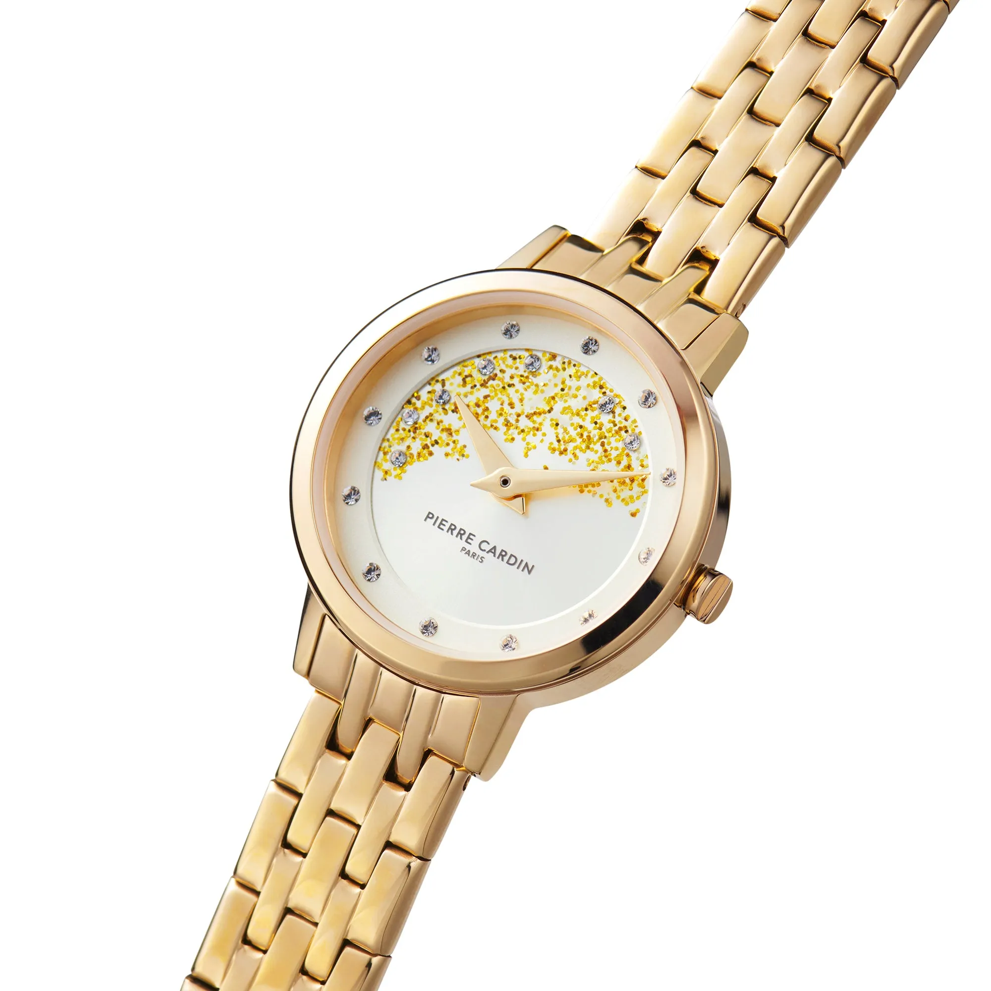 Goutte d'Or Lustre Ladies Gold Watch with Champagne Dial