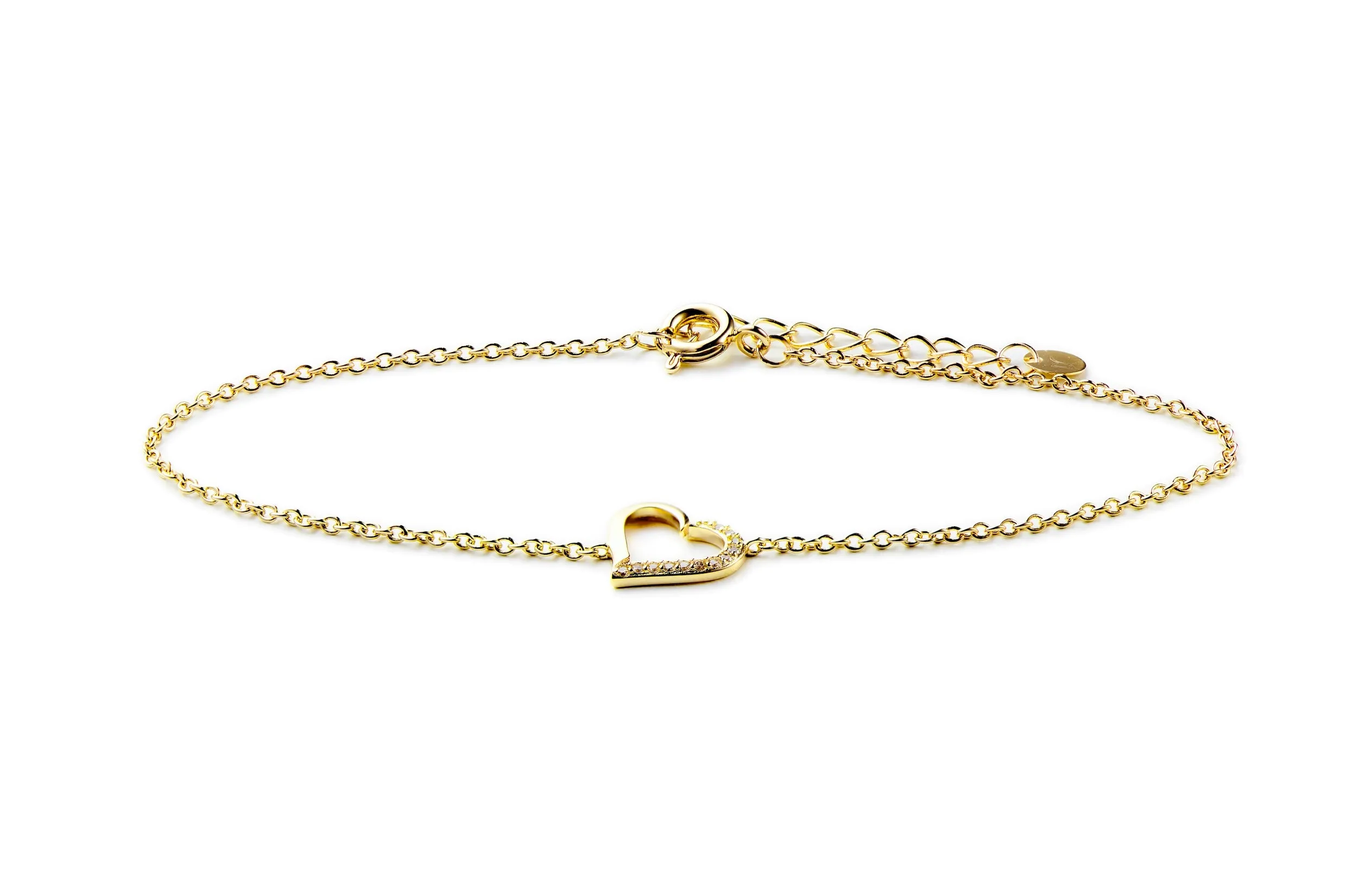 Goutte d'Or Valentines Ladies Gold Watch with White Mother of Pearl Dial and Bracelet