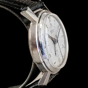 GRUEN Precision Alarm Wristwatch Ref. 910SS Cal. Langendorf 1244